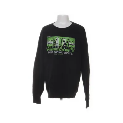 Collegetröja (Svart, Grön, Vit) från Minecraft Bomull