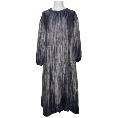 Dress (Blue, White) from Naja Lauf Viscose
