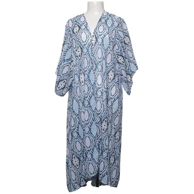 Strandklänning (Blå, Vit) från Izabella Polyester