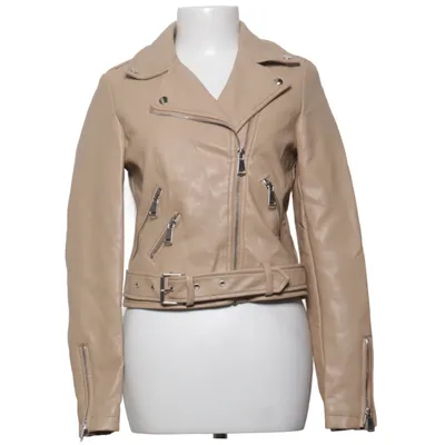Bikerjakke (Beige) fra Cherry Koko Polyester, Polyurethan, Viscose