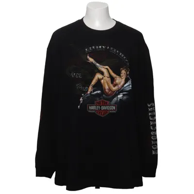 Lange mouwen shirt (Zwart) van Harley Davidson Katoen