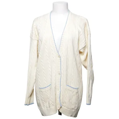 Cardigan (Beige, Blauw) van Ann Taylor Katoen