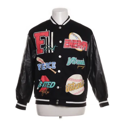 Varsity-jack (Zwart, Meerkleurig) Katoen, Polyester