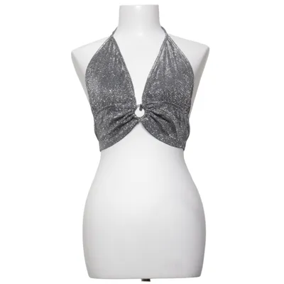 Halter neck top (Silver) from Cider