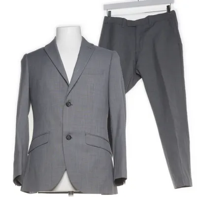 Kostym (Grå) från Riley Polyester, Ull, Viskos