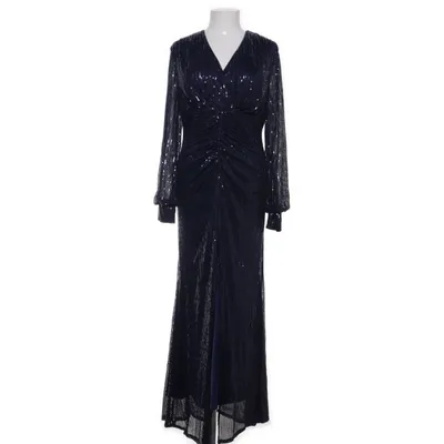 Aftonklänning (Blå, Silverfärgad) Elastan, Polyester