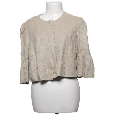 Jacket (Beige) from Diane von Furstenberg Elastane, Linen, Polyamide, Polyester, Silk