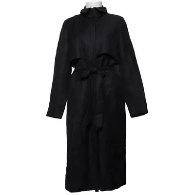 Trench coat (Black) from WHYRED Linen, Viscose