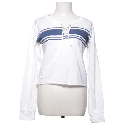 Långärmad t-shirt (Vit, Blå) från Hollister Bomull