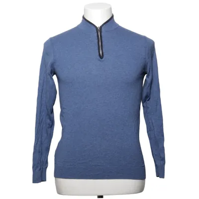 Sweater (Blue) from Mango Man Cashmere, Cotton, Elastane, Polyamide