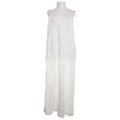 Långklänning (Vit, Blå) från JJXX Bomull, Linne