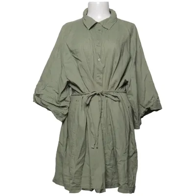 Shirt dress (Green) from H&M Premium Quality Linen, Cotton