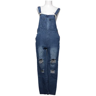 Hängselbyxor (Blå) från Jeans Bomull, Polyester