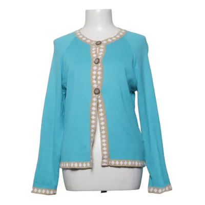 Strickjacke (Blau, Beige, Weiß) von Ivanhoe Baumwolle