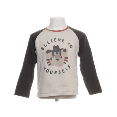 Baseballtröja (Vit, Svart, Brun) från Minories Bomull