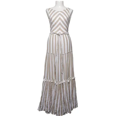 Maxikleid (Beige, Weiß) von Pepe Jeans Baumwolle, Viskose