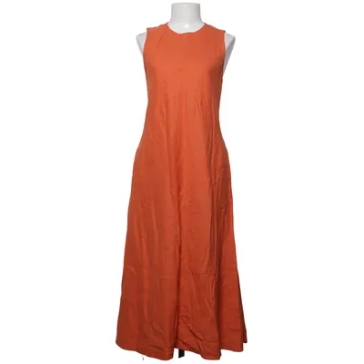Maxikleid (Orange) von Zara Leinen, Viskose