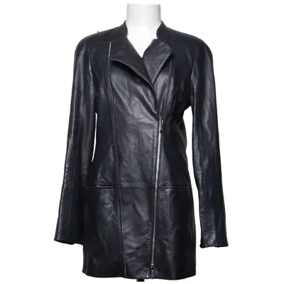 Læderjakke (Sort) fra Blacky Dress Acetat, Læder