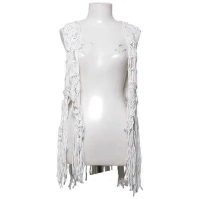 Gilet (Blanc) de H&M Coachella Coton