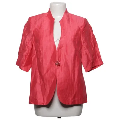 Blazer (Kirsten Krogh Design 47246 - jakke i hør koral) fra Kirsten Krog Design Acetat, Linned, Polyamid