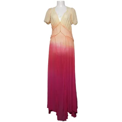 Maxi dress (Pink, Orange, Multicolored) from Attico Silk