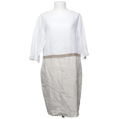 Robe (Blanc, Beige) de Le Tricot Perugia Lin