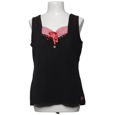 Tank­top (Schwarz, Rot, Weiß) von Brandl Tracht Baumwolle, Elasthan