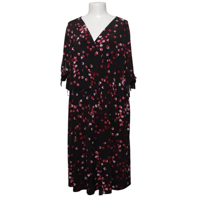 Slå-om-kjole (Sort, Rød, Pink) fra Lane Bryant Elastan, Polyester
