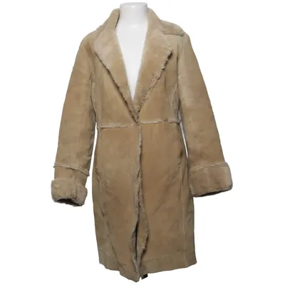 Shearlingjacka (Beige) från Express Akryl, Skinn, Polyester