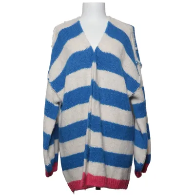 Cardigan (Blå, Hvid, Pink) fra Monday Afternoon Akryl, Alpacauld, Viscose