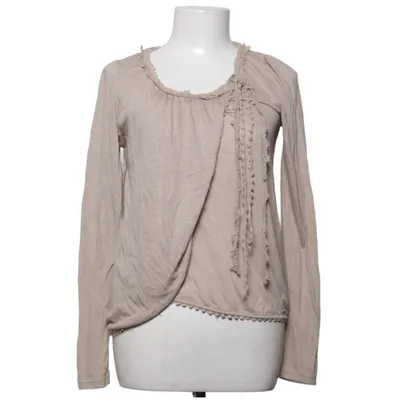 Lange mouwen shirt (Beige) van Oxmo Polyester, Viscose