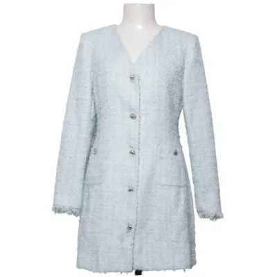 Coat (Blue) from Fashion Nova Polyester