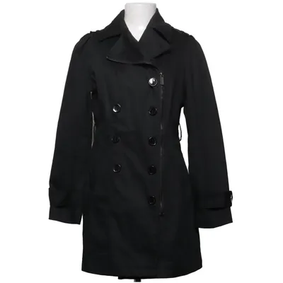 Trenchcoat (Zwart) van BT London Katoen, Elastaan