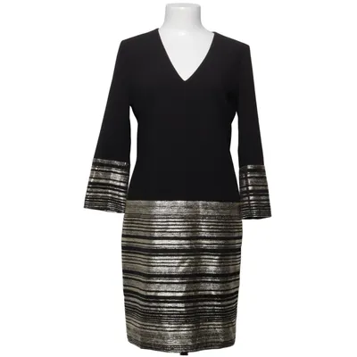 Dress (Black, Gold) from Linea Raffaelli Acetate, Elastane, Polyester