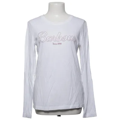 Long sleeve T-shirt (White) from Barbour Cotton, Modal