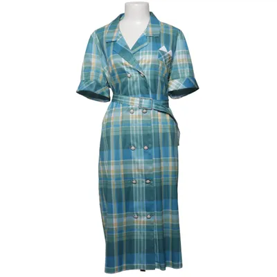 Shirt dress (Blue, Green, Yellow) Polyester