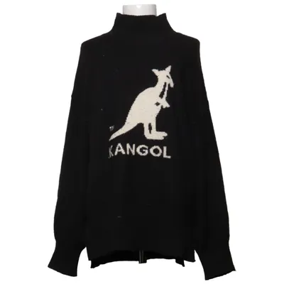 Rollkragenpullover (Schwarz) von Kangol x H&M Acryl, Elasthan, Polyamid, Polyester, Wolle