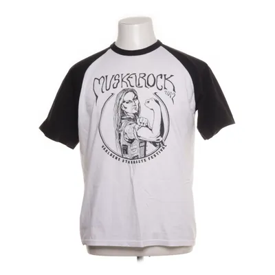 T-shirt (Vit, Svart) från Fruit of the Loom Bomull