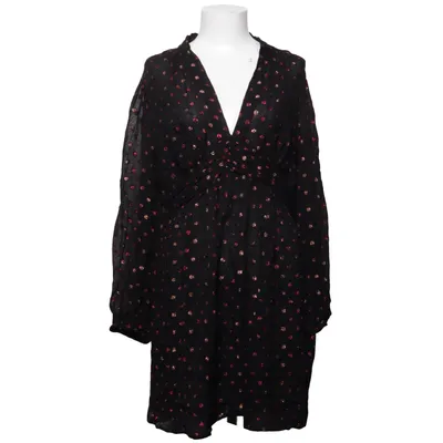 Kjole (Sort, Flerfarvet) fra Indiska Metallfiber, Polyester, Viscose