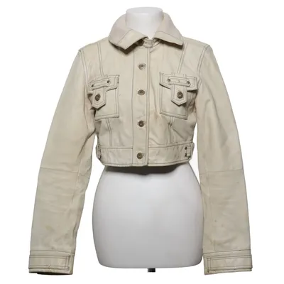 Läderjacka (Beige)