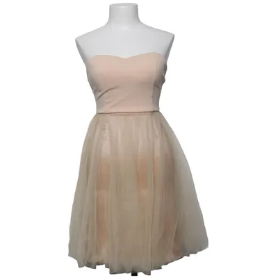 Cocktailkjole (Beige) fra Flowerby Charm's Elastan, Polyamid, Polyester