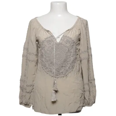 Blouse (Beige) de Line of Oslo Soie