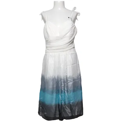Cocktailjurk (Wit, Blauw, Grijs) van Venitti Polyester, Viscose
