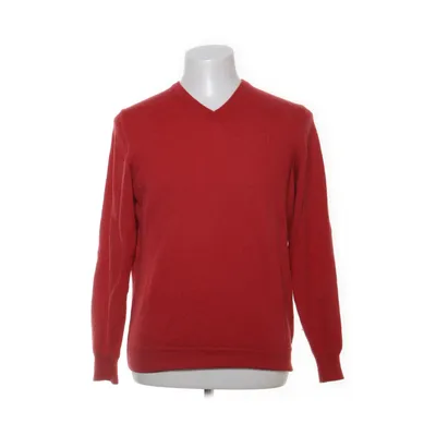 Pullover (Rood) van Camp David Katoen, Merinowol