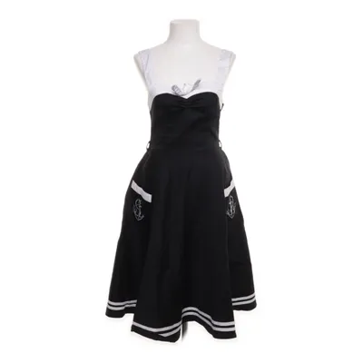 Klänning (Svart, Vit) från Hell Bunny Bomull, Elastan