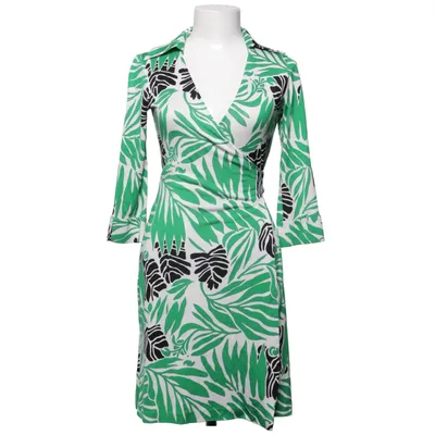 Wrap dress (Green, White, Black, Multicolored) from Diane von Furstenberg Vintage Silk