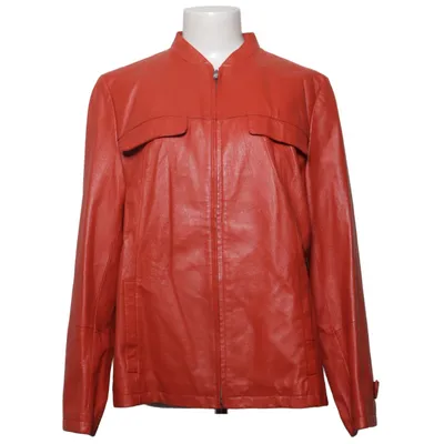 Veste en cuir (Rouge) de Classic Woman Cuir, Polyester