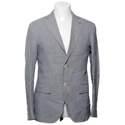 Blazer (Blue, White) from Massimo Dutti Acetate, Cotton, Polyester, Viscose