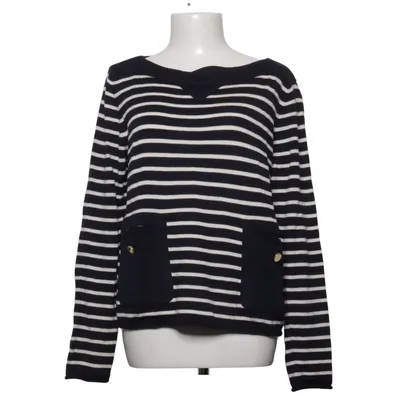 Pull-over (Bleu, Blanc) de Tory Burch Acrylique, Coton, Laine de mouton