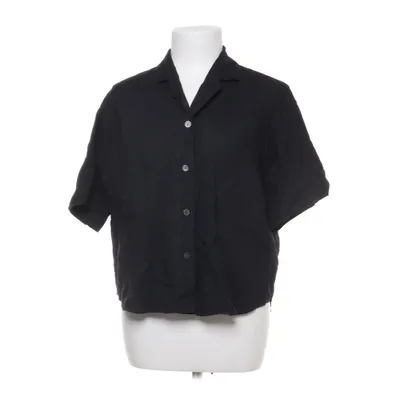 Kortärmad skjorta (Svart) från Uniqlo Bomull, Linne, Viskos